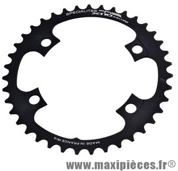 Plateau 39 dents route diamètre 110 intérieur noir x110 1 marque Spécialités TA - Matériel pour Vélo