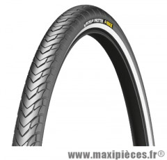 Pneu de vélo pour VTC 700x28 tr protek max flanc réfléchissant noir (28-622) marque Michelin - Pièce Vélo