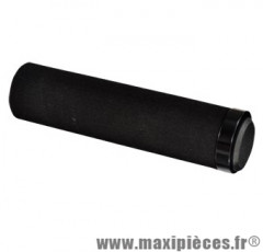Poignée VTT lock on mousse confort noir avec bouchon 130mm (paire) marque Atoo - Matériel pour Vélo