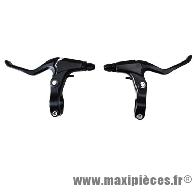 Levier de frein vélo VTT v-brake 2.5 doigts tout alu noir (paire) marque Atoo - Matériel pour Vélo