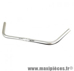 Cintre de vélo city alu humpert chrome d25.4 l560mm 61deg 280 grammes - Accessoire Vélo Pas Cher