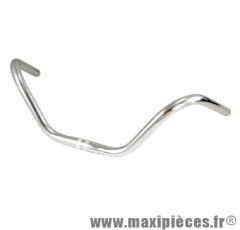 Cintre de vélo city acier humpert chrome d25.4 l550mm 72deg - Accessoire Vélo Pas Cher