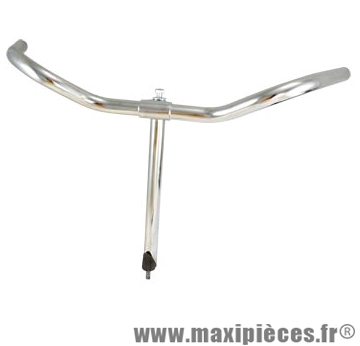 Cintre de vélo city acier humpert chrome avec plongeur d22.2 l540mm 69deg - Accessoire Vélo Pas Cher