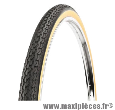 Pneu pour vélo tradi 650x35b anti-crevaison city noir/beige (26x1 1/2 - 35-584) marque Deli Tire