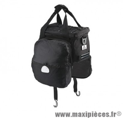 Sacoche vélo bbr24 noir porte bagage extensions latérales (17x31x19cm) marque Exustar