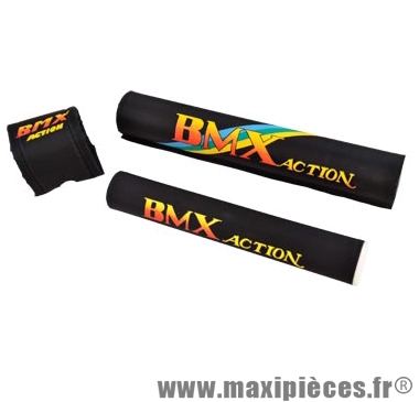 Protection mousse guidon/cadre/potence BMX noire (kit) - Accessoire Vélo  Pas Cher - Maxi pièces vélo