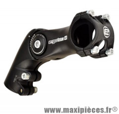 Potence réglable ahead set 1 pouce 1/8 octopus alu noir l90mm 0/+60deg (cintre 31.8) marque Ergotec - Pièce Vélo