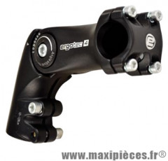 Potence réglable ahead set 1 pouce 1/8 octopus alu noir l90mm 0/+60deg (cintre 25.4) marque Ergotec - Pièce Vélo