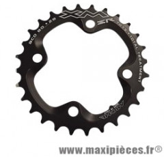 Plateau 28 dents VTT double diamètre 80 intérieur noir 4 branches 10v comp. x0/xx marque Miche - Pièce Vélo