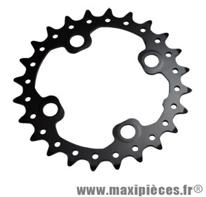 Plateau 24 dents VTT double diamètre 104 intérieur noir 4 branches origine slx m675/xt 785 10 marque Shimano - Matériel pour Vélo