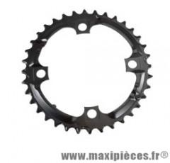 Plateau 36 dents VTT triple diamètre 104 interm noir 4 branches origine deorem590 9v marque Shimano - Matériel pour Vélo