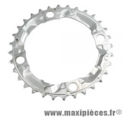 Plateau 32 dents VTT triple diamètre 104 interm argent 4 branches origine alivio m415/341 marque Shimano - Matériel pour Vélo