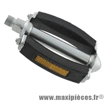 Pédale city/ville acier d9/16 caoutchouc noire marque Atoo - Matériel pour Vélo