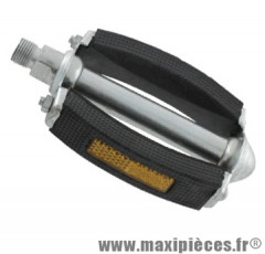 Pédale city/ville acier d9/16 caoutchouc noire marque Atoo - Matériel pour Vélo