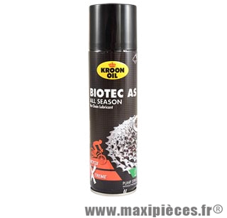 Lubrifiant biotec as toutes conditions 300ml spray/vaporisateur (sans gaz) marque Kroon Oil - Entretien Vélo