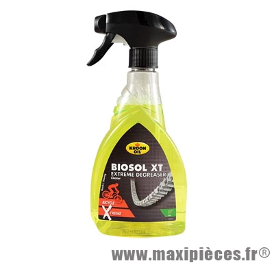 Dégraissant chaine/dérailleur biosol xt (pulvérisateur 500ml) marque Kroon Oil - Entretien Vélo