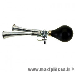 Sonnette avertisseur a trompe (2 sorties/2 notes) - Accessoire Vélo Pas Cher