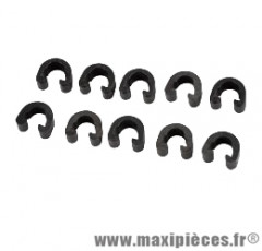 Clips fixation durite de frein hydraulique (x10) marque Atoo - Matériel pour Vélo