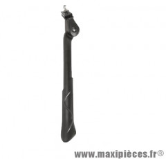 BEQUILLE VELO LATERALE ARRIERE 24-28'' REGLABLE FIXATION MOYEU ALU NOIR  (RENFORCE POUR VAE-E-BIKE)