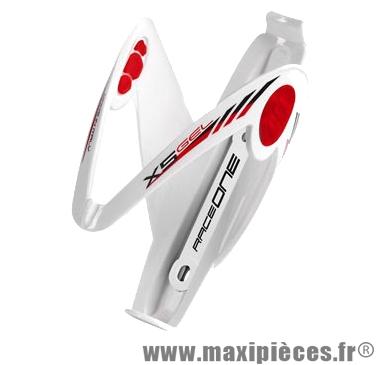 Porte bidon x5 blanc/rouge insert gel marque Race One - Accessoire Vélo