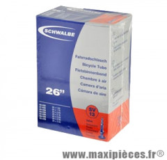 Chambre à air de VTT 26x1.50/2.50 vp valve alu marque Schwalbe