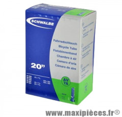 Chambre à air de tradi 500x28a/35a (20 pouces) vs (37-438/37-451) valve alu 40mm marque Schwalbe