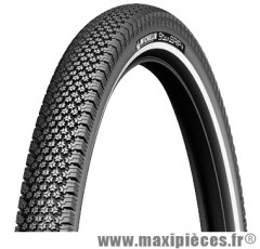 Pneu de vélo pour VTC 700x35 tr stargrip flanc réfléchissant noir (35-622) marque Michelin - Pièce Vélo