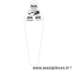 Garde boue route/fixie arrière blanc clipsable sous la selle marque Vélox