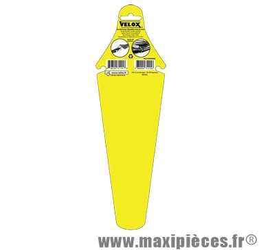Garde boue route/fixie arrière jaune clipsable sous la selle marque Vélox