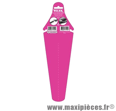 Garde boue route/fixie arrière rose clipsable sous la selle marque Vélox