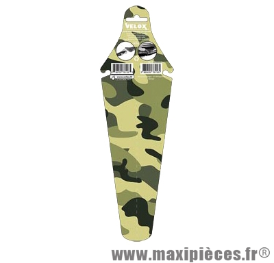 Garde boue route/fixie arrière camouflage clipsable sous la selle marque Vélox
