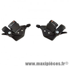 Manette VTT rapid. push-pull 7x3v. compatible shimano noir (paire) - Accessoire Vélo Pas Cher