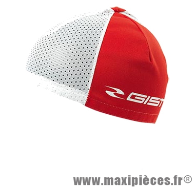 Sous casque été rouge/blanc (taille unique) marque GIST - Casque Vélo
