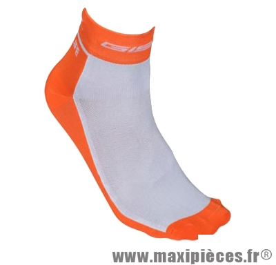 Socquette coton orange fluo hauteur 10cm 36/39 (paire) marque GIST - Casque Vélo pour cycliste
