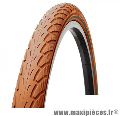 Pneu de VTT 26x1.75 city marron vintage anti-crevaison (stop-crevaison) (47-559) marque Deli Tire