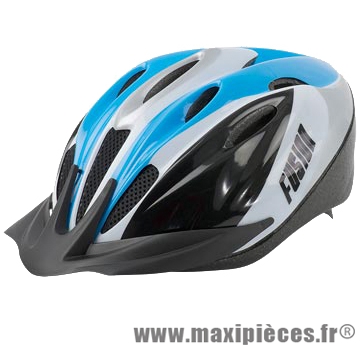 Casque VTT fusion argent/bleu/noir avec réglage occipital 54/58 marque Headgy - Casque Vélo