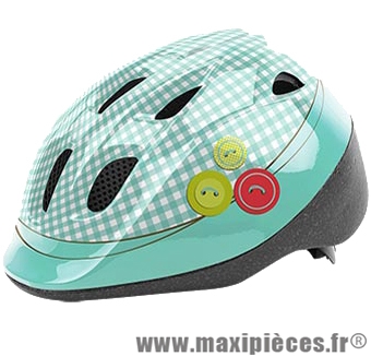 Casque enfant baby tailor turquoise/blanc avec réglage occipital 46/53 marque Headgy - Casque Vélo