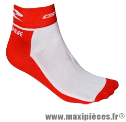 Socquette coton rouge hauteur 10cm 36/39 (paire) marque GIST - Casque Vélo pour cycliste