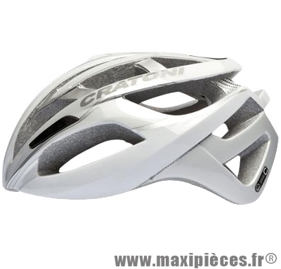 Casque route c-breeze blanc/silver in-mold avec réglage occipital 53/56 marque Cratoni - Casque Vélo
