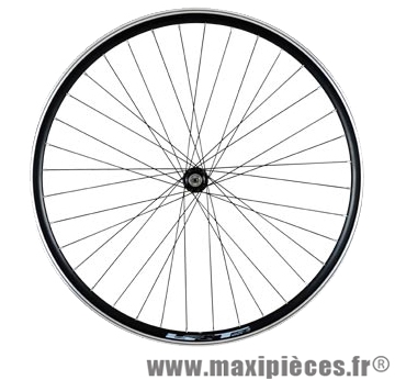 Roue VTC 28 pouces avant blocage jante alu double paroi noir moyeu alu 36t - Accessoire Vélo Pas Cher * Prix spécial !