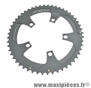 Plateau 52 dents route diamètre 110 extérieur noir super 11 ssc (comp.shimano) 11v. marque Miche - Pièce Vélo