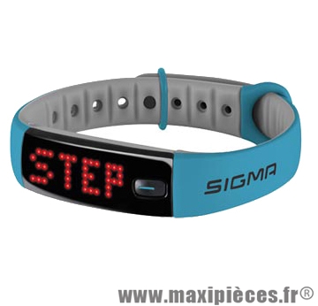Bracelet/montre tracker d'activités activo bleu marque Sigma - Accessoire Vélo