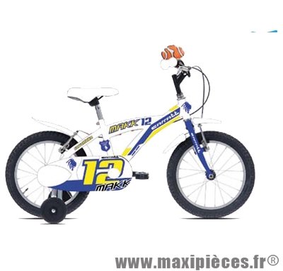 Vélo pour enfant 12 garçon c690 makk12 bleu/blanc marque Carratt - Vélo pour enfant complet