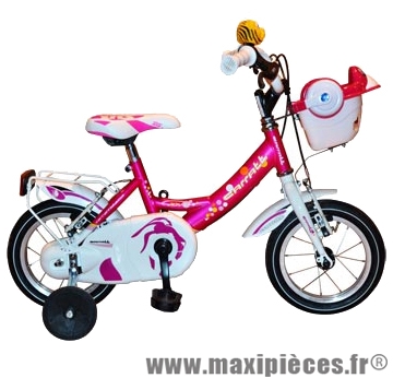 Vélo pour enfant 12 fillette c691 joy12 fuchia/blanc marque Carratt - Vélo pour enfant complet