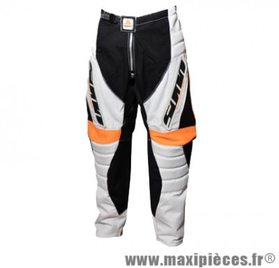 Pantalon BMX lynx adulte blanc/noir/orange t30 - Accessoire Vélo Pas Cher