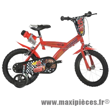 Vélo pour enfant 14 garçon cars rouge - Accessoire Vélo Pas Cher - Vélo pour enfant complet