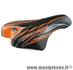 Selle enfant kid 14/16/20 pouces monte grappa 996 ok go noir/orange avec chariot de selle - Accessoire Vélo Pas Cher