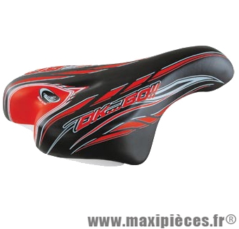 Selle enfant kid 14/16/20 pouces monte grappa 996 ok go noir/rouge avec chariot de selle - Accessoire Vélo Pas Cher