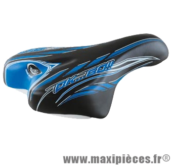 Selle enfant kid 14/16/20 pouces monte grappa 996 ok go noir/bleu avec chariot de selle - Accessoire Vélo Pas Cher