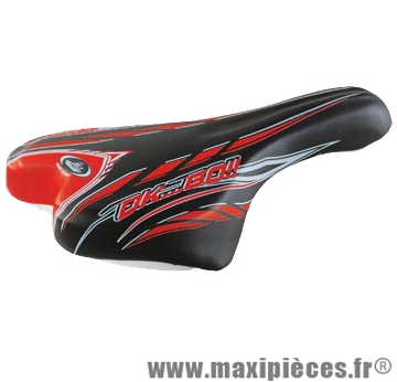 Selle enfant junior 20/24 pouces monte grappa 998 ok go noir/rouge avec chariot de selle - Accessoire Vélo Pas Cher